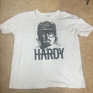 Hardy Concert White Graphic T-Shirt